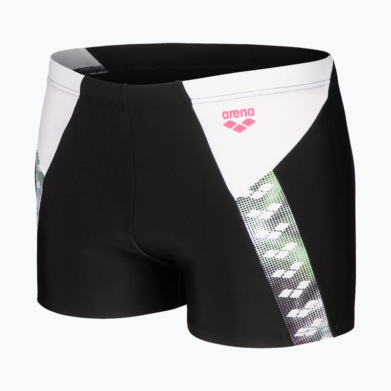 Vyriškos plaukimo trumpikės arena Stripe Swim Short black/white/multi 3