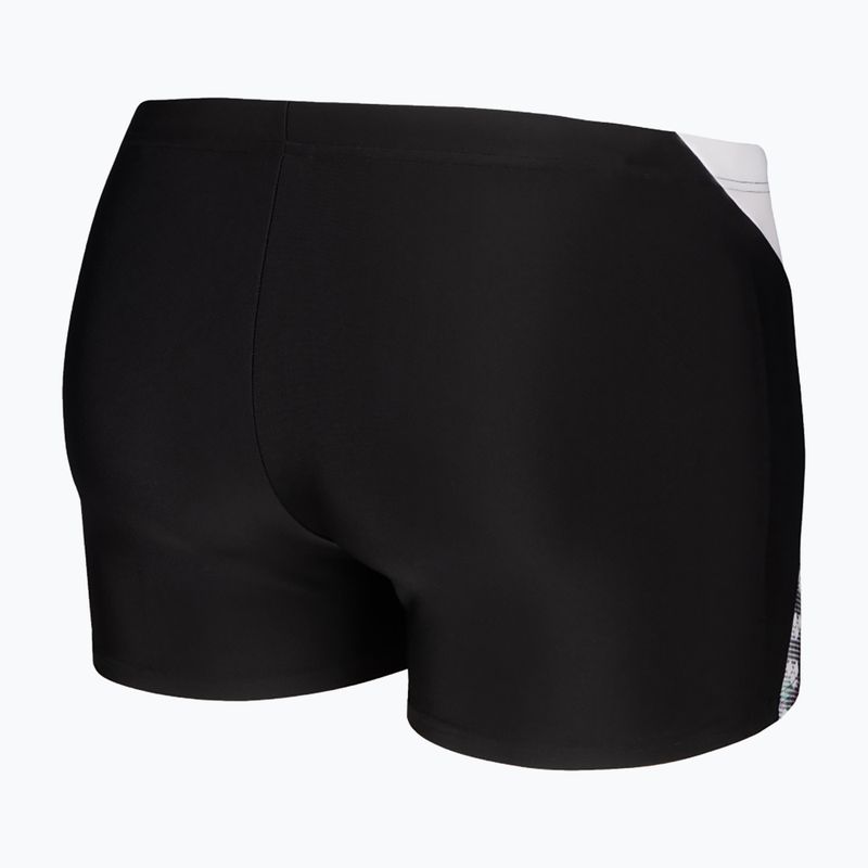 Vyriškos plaukimo trumpikės arena Stripe Swim Short black/white/multi 4