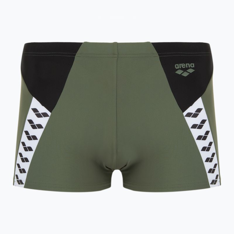 Vyriškos plaukimo trumpikės arena Stripe Swim Short sage/black/multi