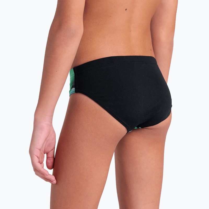 Vaikiškos plaukimo glaudės arena Foam Swim Briefs black/soft green multi 9