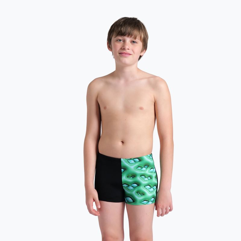 Vaikiškos plaukimo trumpikės arena Foam Swim Short black/soft green multi 5