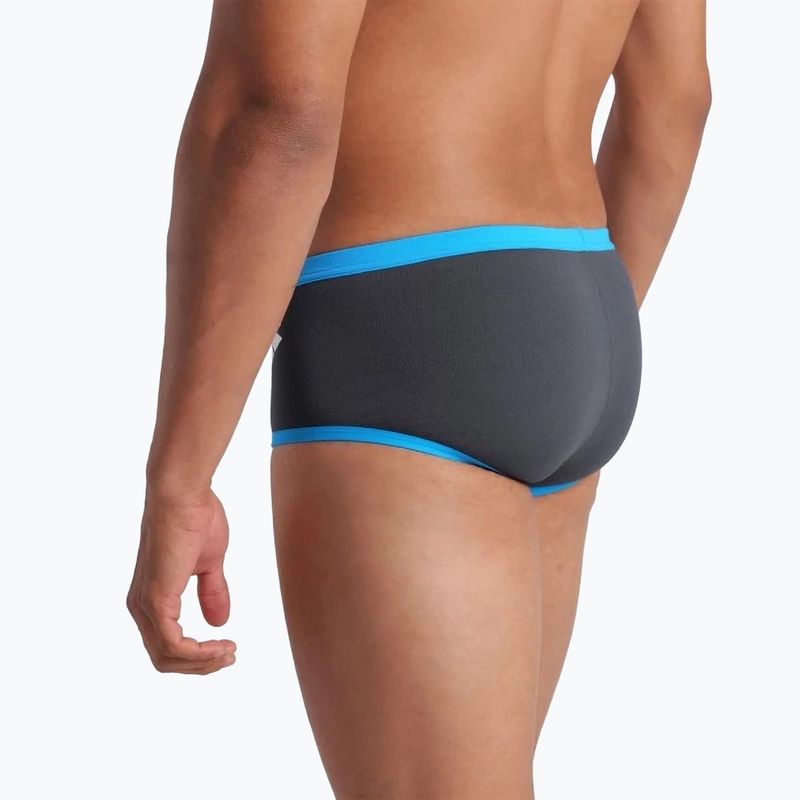 Vyriškos plaukimo trumpikės arena One Low Waist Short Big Logo asphalt/turquise 5