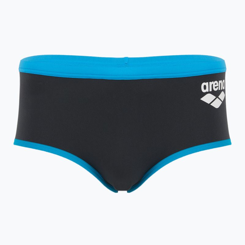 Vyriškos plaukimo trumpikės arena One Low Waist Short Big Logo asphalt/turquise