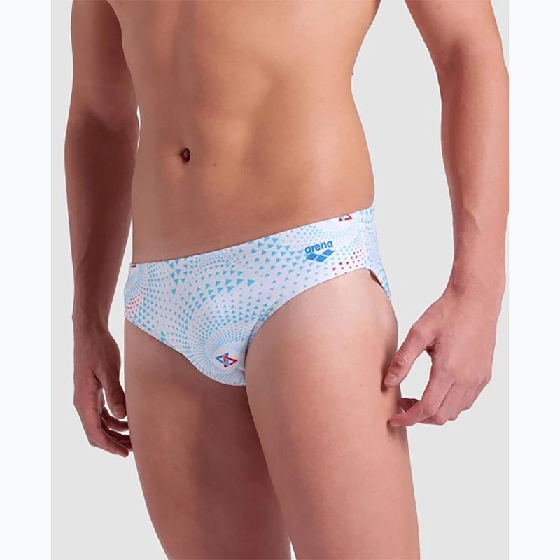 Vyriškos maudymosi kelnaitės arena Fireflow Swim Briefs white multi 7