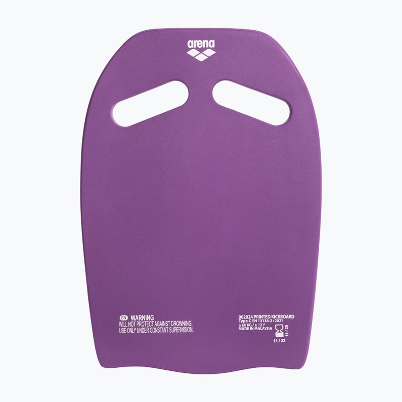 Arena Spausdinta plaukimo lenta "Kickboard" slyvų/artic lime