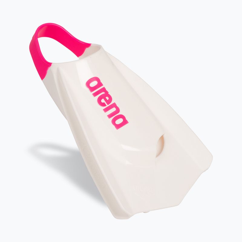 Plaukimo pelekai Arena Powerfin Pro II white/shocking pink 2