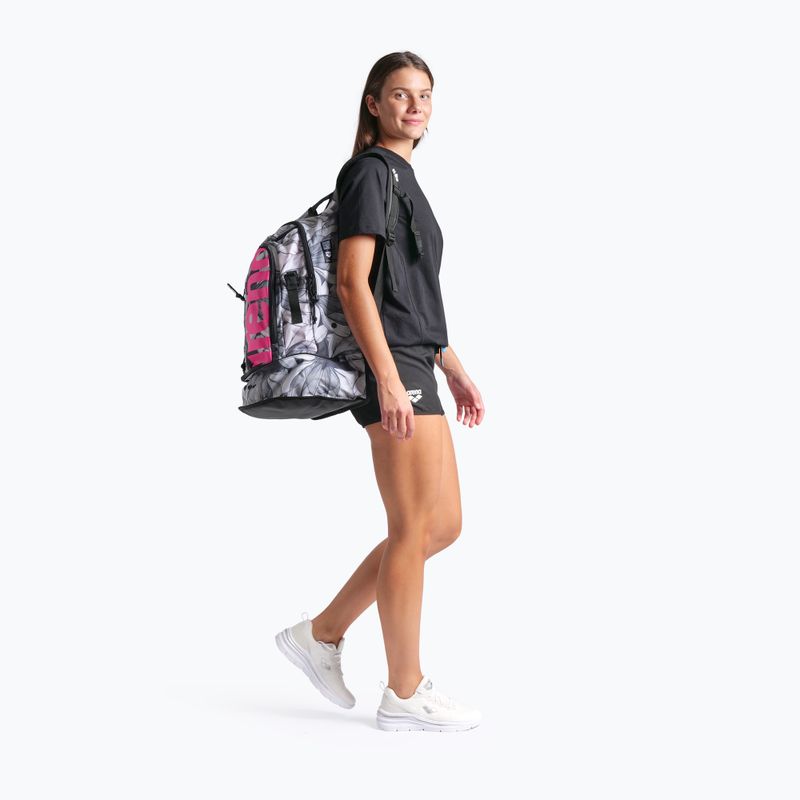 Arena Fastpack 3.0 Allover 40 l plaukimo kuprinė su jūros dugnu 9