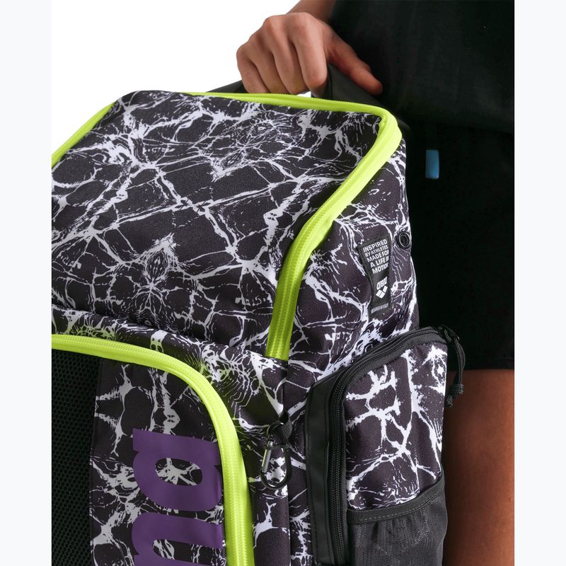 Plaukimo kuprinė arena Spiky III 45 l Allover black/white 5