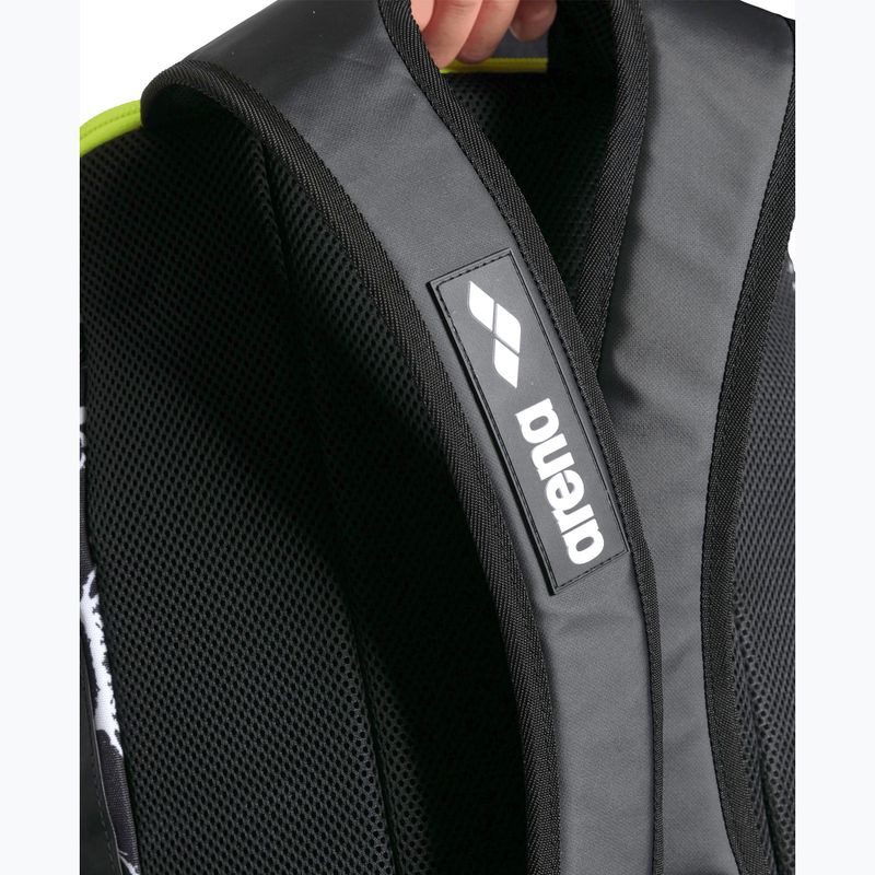 Plaukimo kuprinė arena Spiky III 45 l Allover black/white 6