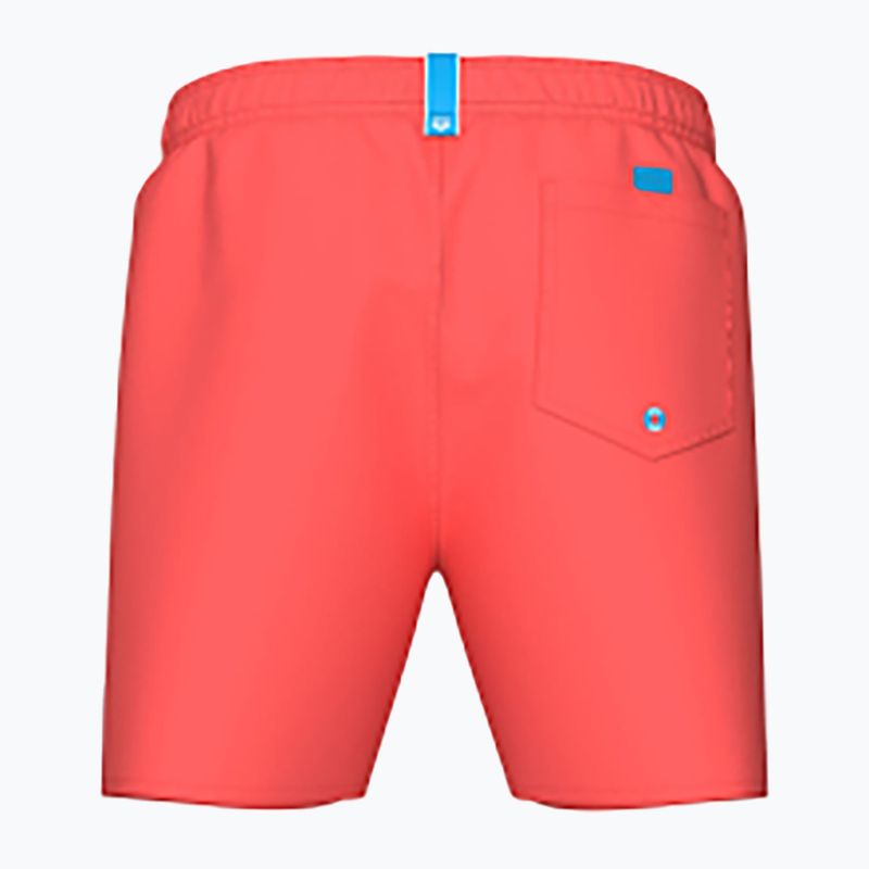 Vyriški maudymosi šortai arena Fundamentals Boxer R dark purple/calypso coral 2