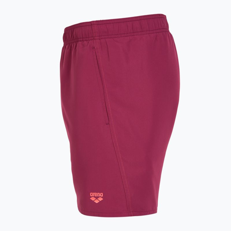 Vyriški maudymosi šortai arena Fundamentals Boxer R dark purple/calypso coral 3