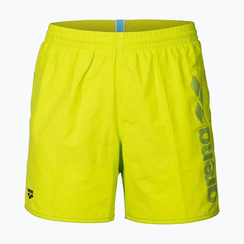 Vyriški maudymosi šortai arena Fundamentals Arena Logo Boxer R artic lime/mangrove