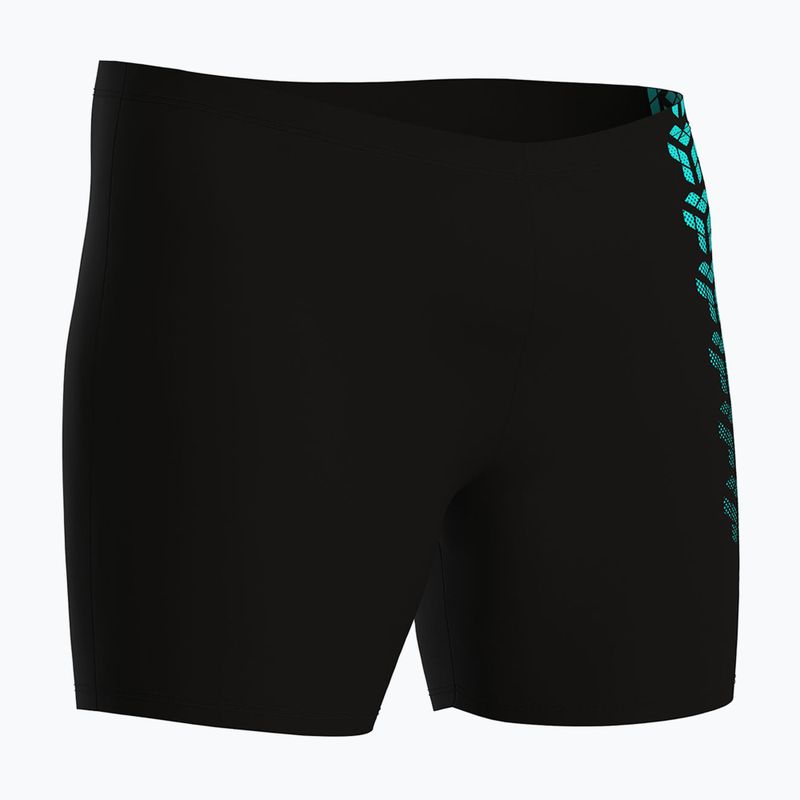 Vyriškos plaukimo trumpikės arena Kikko V Swim Mid Jammer Graphic black/water 3