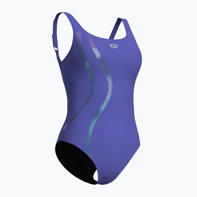 Moteriškas vientisas maudymosi kostiumėlis arena Ginevra Wing Back violet 3