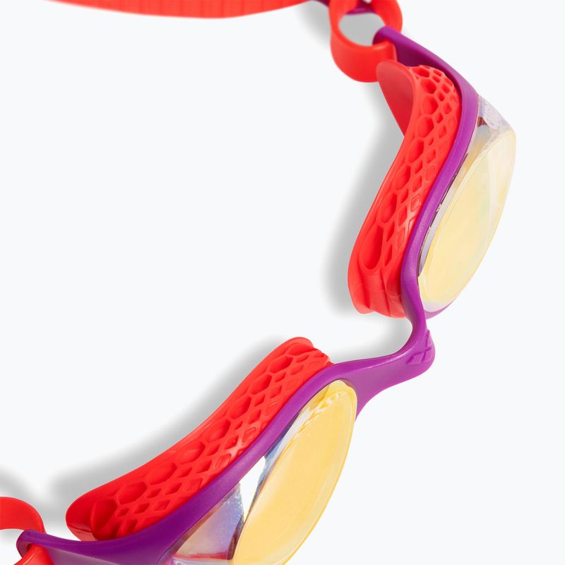 Vaikiški plaukimo akiniai arena Air Jr Mirror yellow copper/plum/bright coral 5