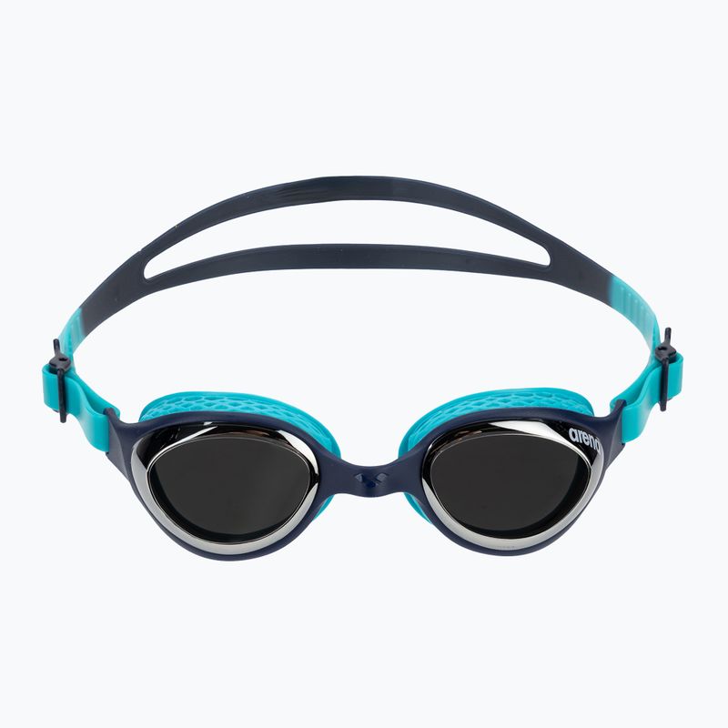 Vaikiški plaukimo akiniai arena Air Jr Mirror silver/navy/water 2