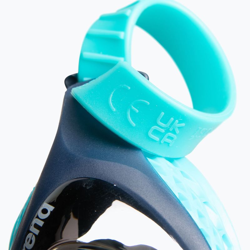 Vaikiški plaukimo akiniai arena Air Jr Mirror silver/navy/water 7