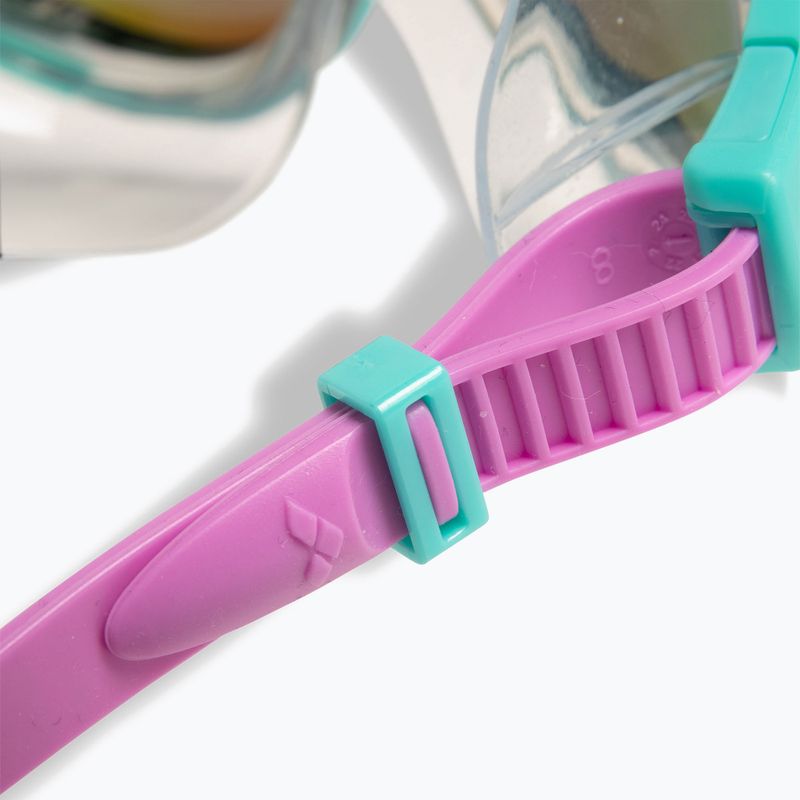 Vaikiški plaukimo akiniai arena The One Mirror Jr blue/water/violet 7