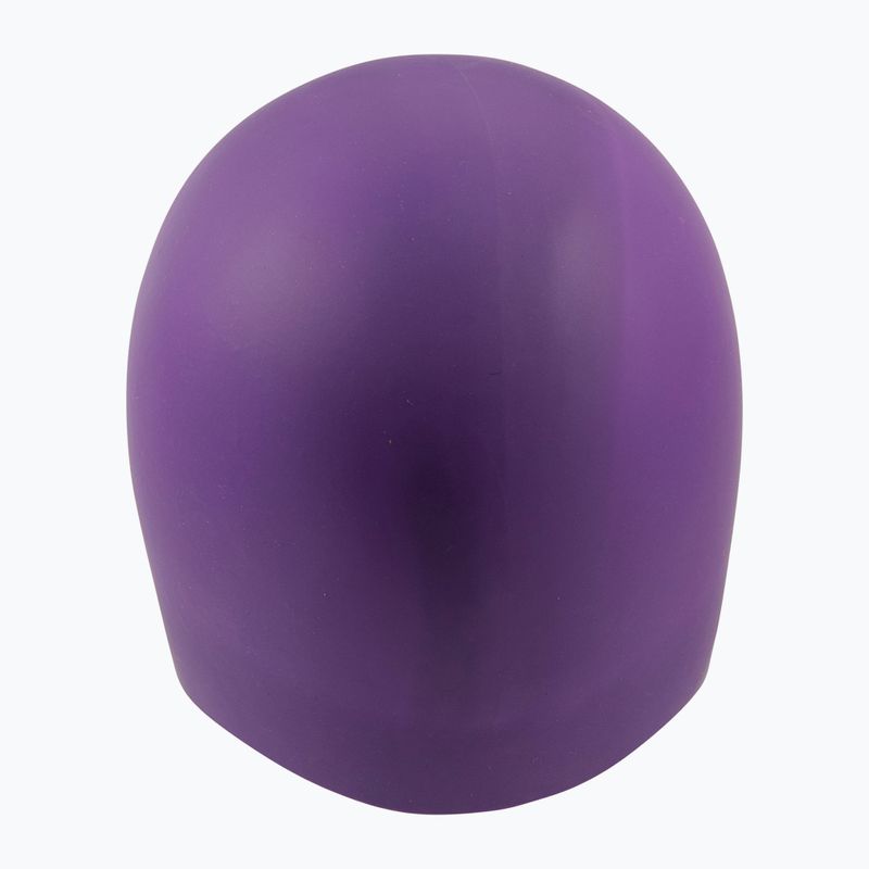 "Arena" Ilgi plaukai slyvų/šviesiai koralų spalvos plaukimo kepuraitė 4