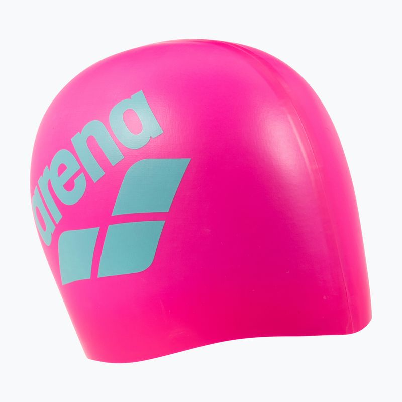 Plaukimo kepuraitė arena Big Logo shocking pink/water 2
