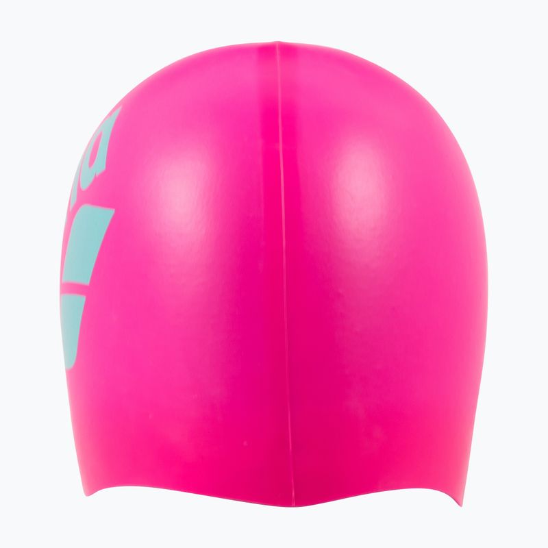 Plaukimo kepuraitė arena Big Logo shocking pink/water 4