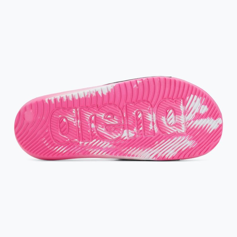 Vaikiškos šlepetės arena Urban Active Jr pink/black/white 4