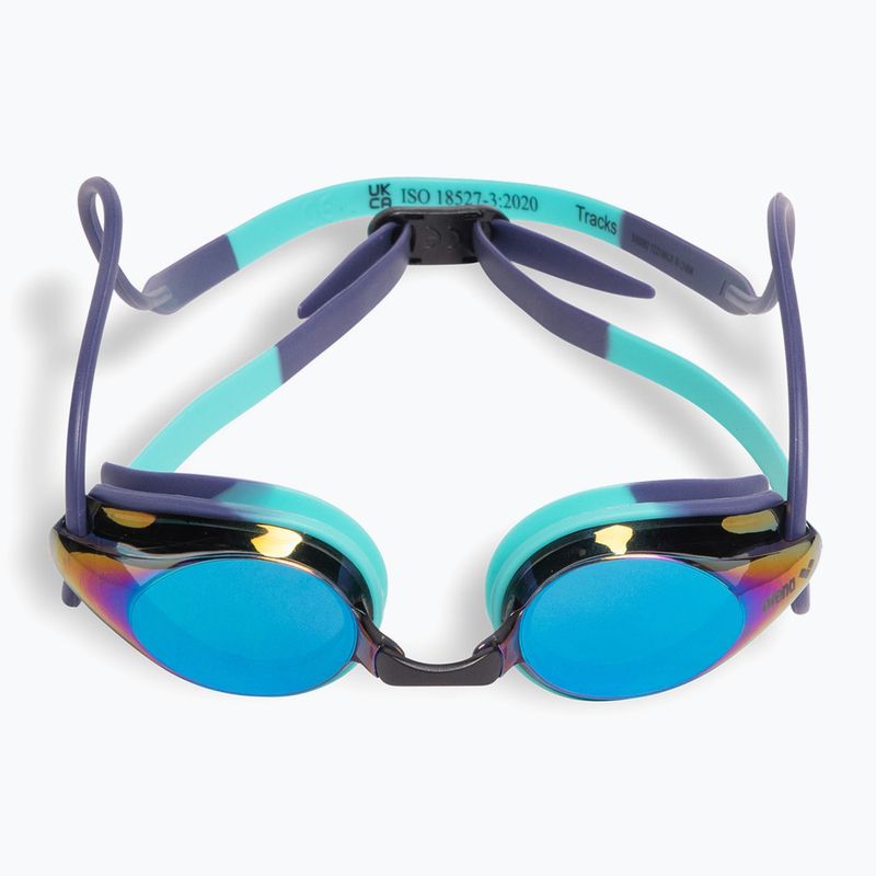 Plaukimo akiniai arena Tracks Mirror turquoise/future dusk/water 2