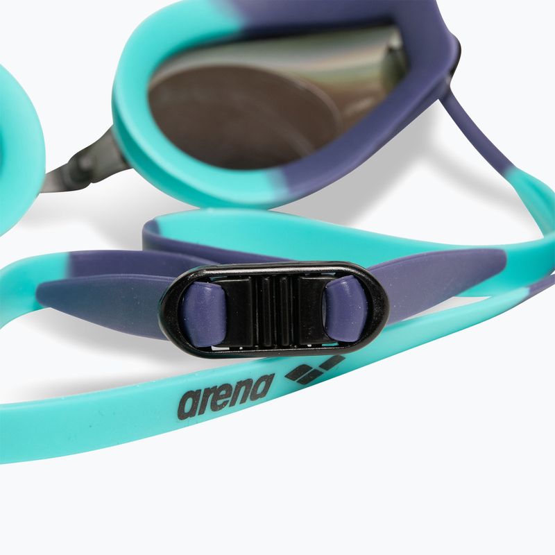 Plaukimo akiniai arena Tracks Mirror turquoise/future dusk/water 6