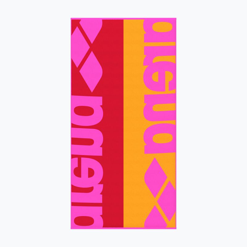 Rankšluostis arena Logotype Velour skoching pink multi 2