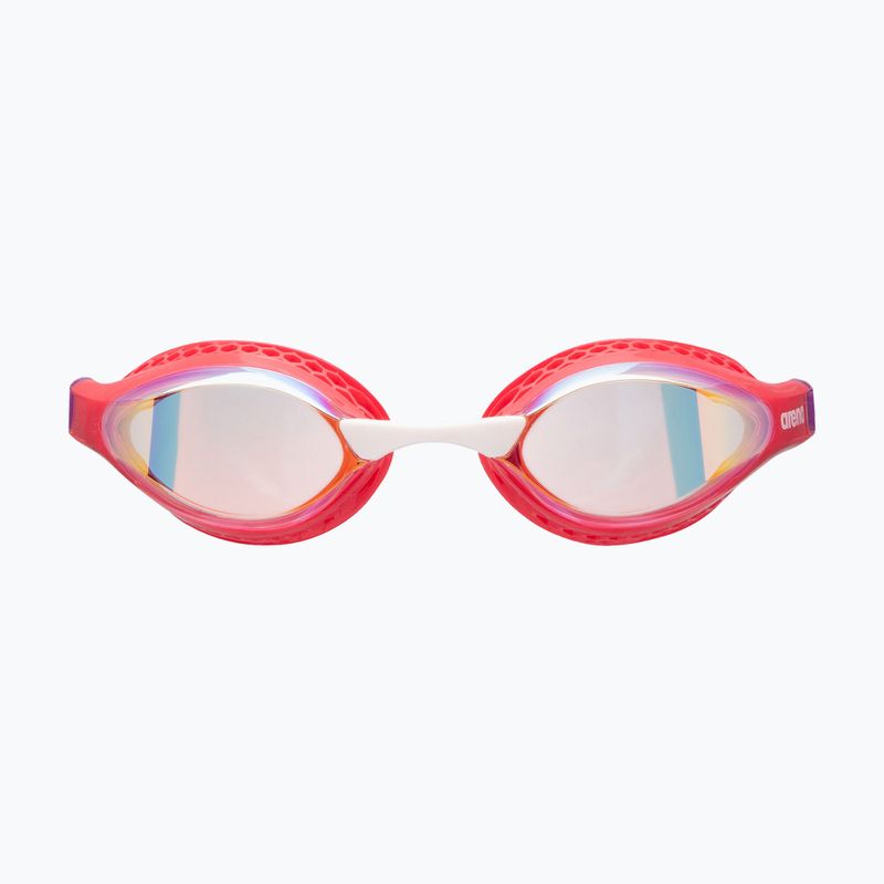 Plaukimo akiniai arena Air-Speed Mirror yellow copper/bright coral/plum 4