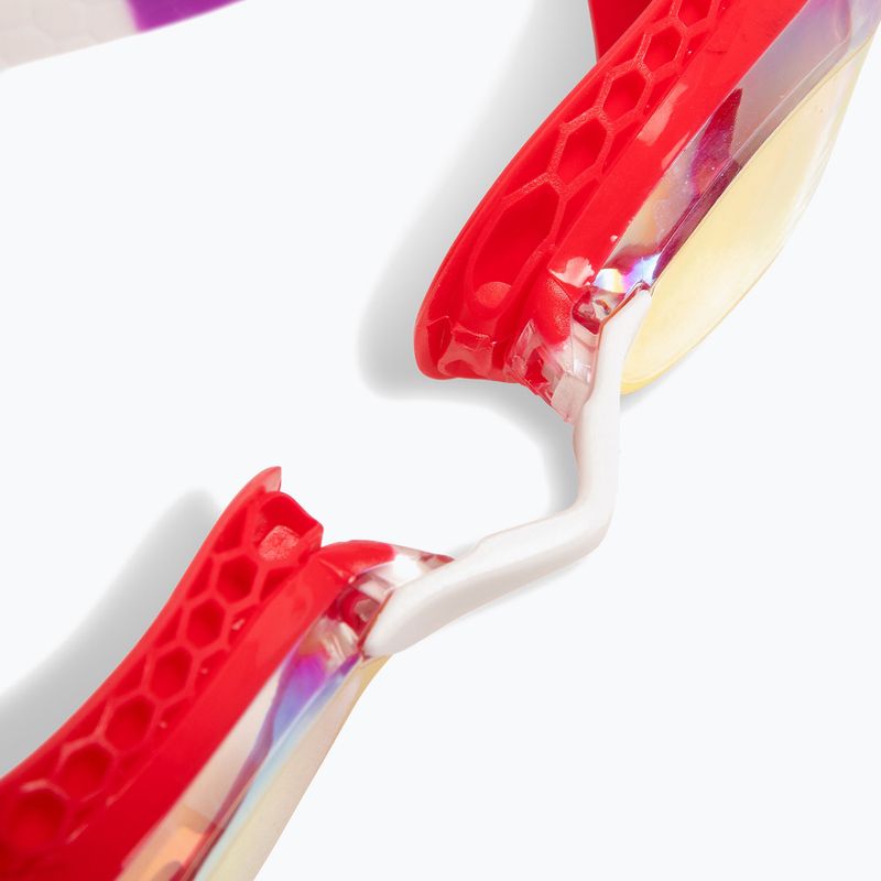 Plaukimo akiniai arena Air-Speed Mirror yellow copper/bright coral/plum 7