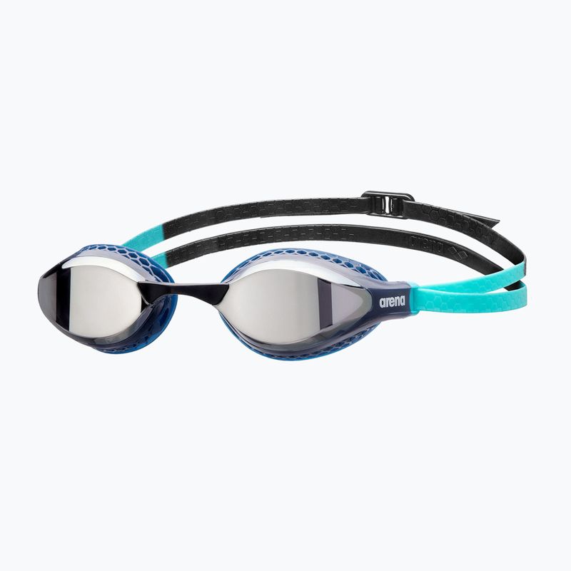 Plaukimo akiniai arena Air-Speed Mirror silver/navy/water