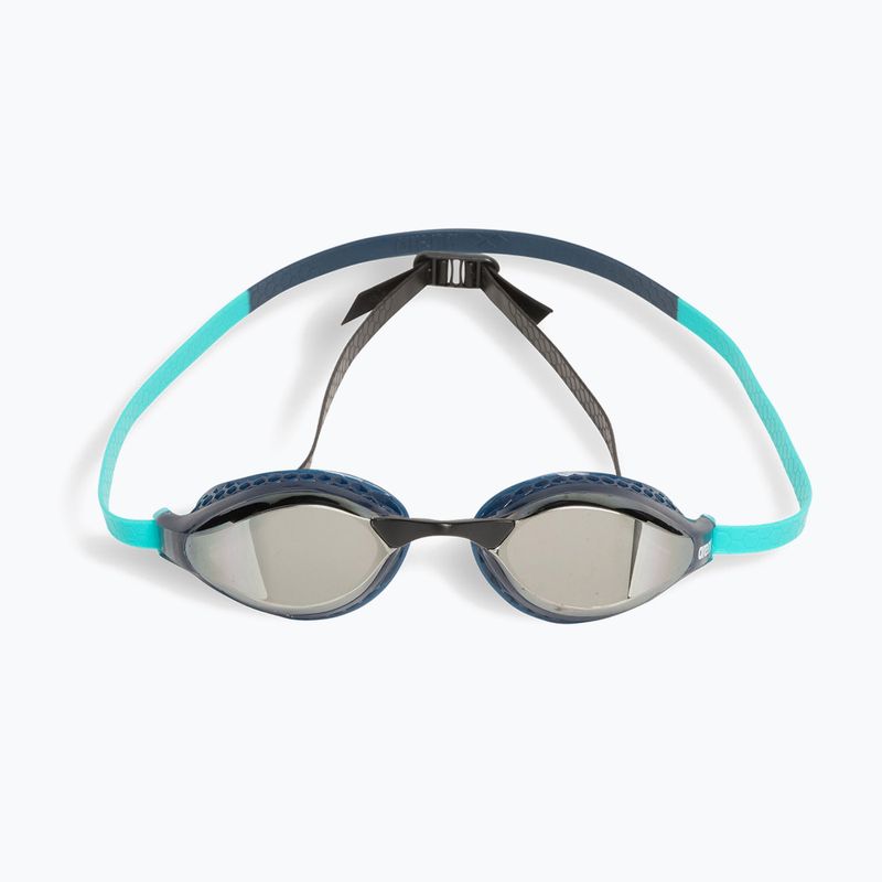 Plaukimo akiniai arena Air-Speed Mirror silver/navy/water 2
