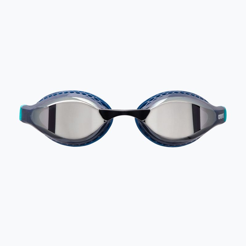 Plaukimo akiniai arena Air-Speed Mirror silver/navy/water 4