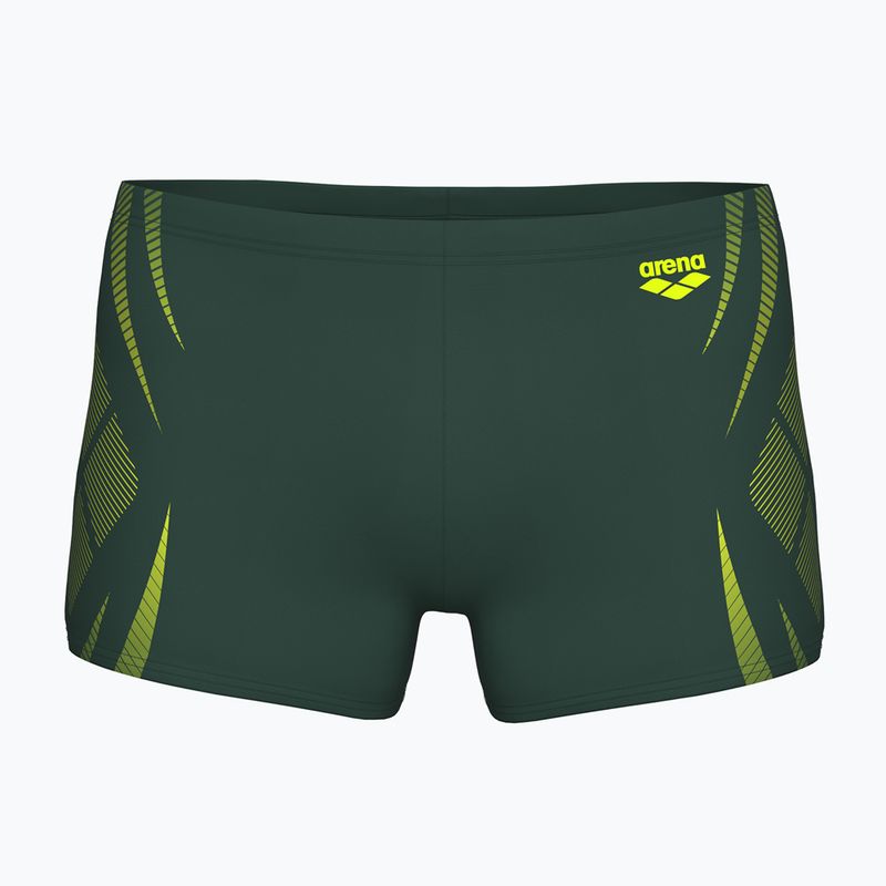 Vyriškos plaukimo trumpikės arena Poseidonia Swim Short dark sage/artic lime