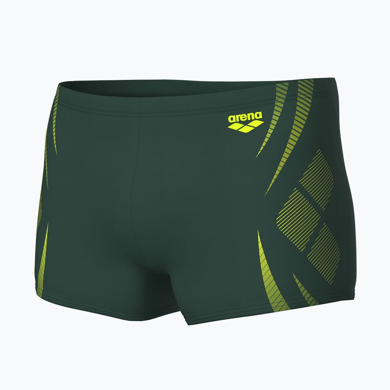Vyriškos plaukimo trumpikės arena Poseidonia Swim Short dark sage/artic lime 3