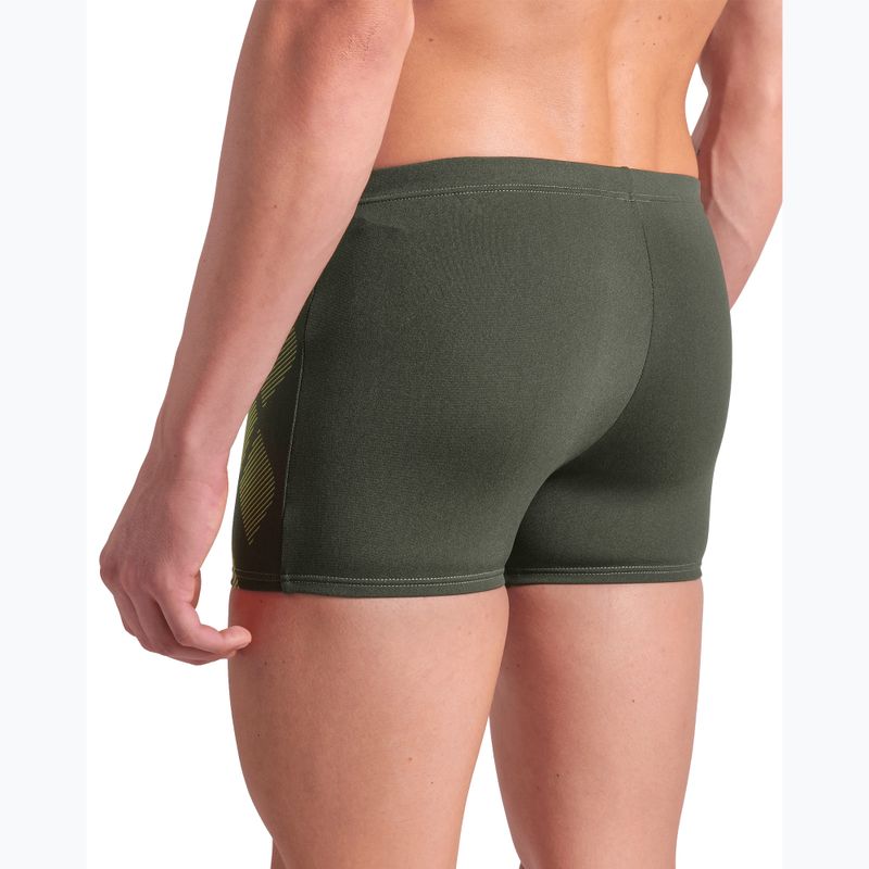 Vyriškos plaukimo trumpikės arena Poseidonia Swim Short dark sage/artic lime 8