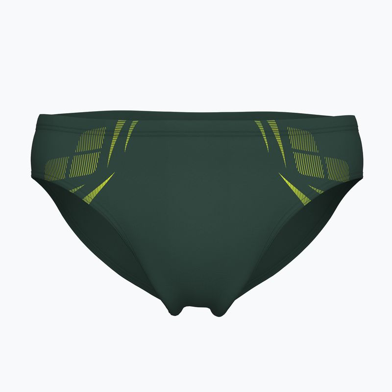 Vyriškos plaukimo glaudės arena Poseidonia Swim Briefs dark sage/artic lime