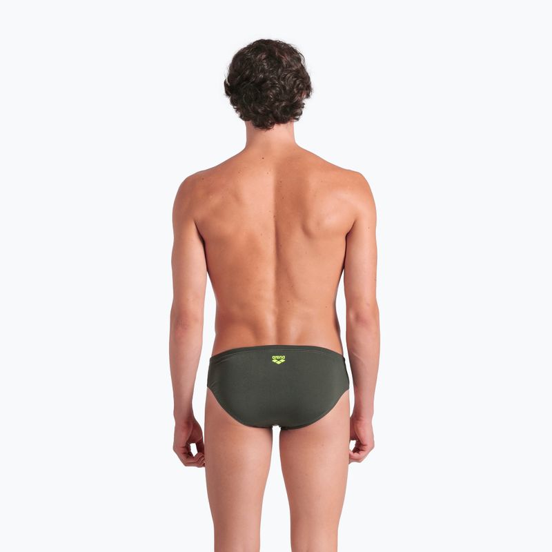 Vyriškos plaukimo glaudės arena Poseidonia Swim Briefs dark sage/artic lime 6