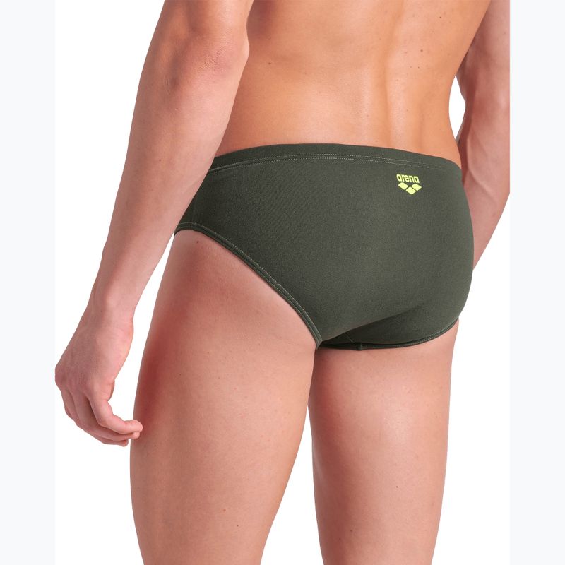 Vyriškos plaukimo glaudės arena Poseidonia Swim Briefs dark sage/artic lime 8