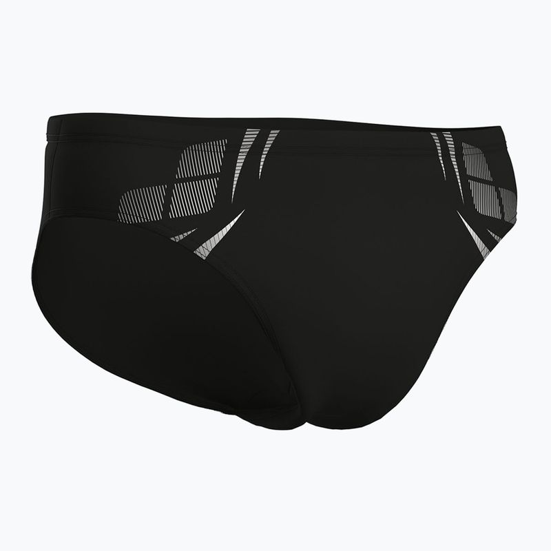 Vyriškos plaukimo glaudės arena Poseidonia Swim Briefs black/white 3