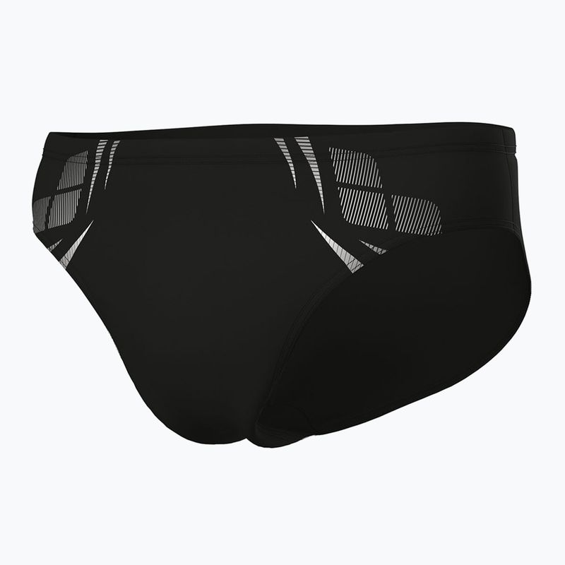 Vyriškos plaukimo glaudės arena Poseidonia Swim Briefs black/white 4
