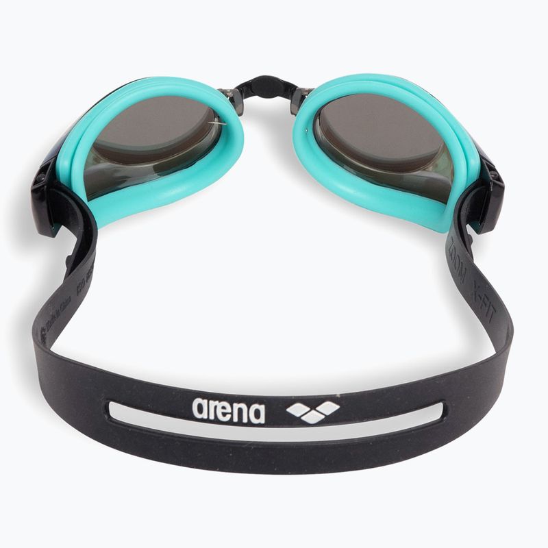 Plaukimo akiniai arena Zoom X-Fit Mirror turquoise/water/black 3