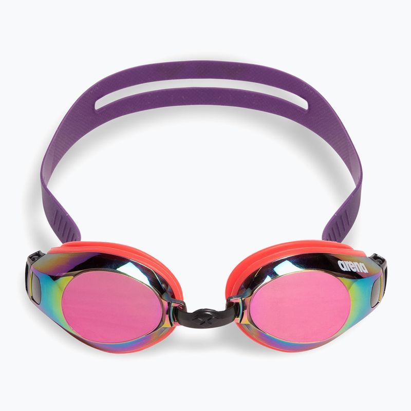 Plaukimo akiniai arena Zoom X-Fit Mirror copper/bright coral/plum 2