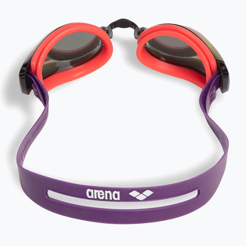Plaukimo akiniai arena Zoom X-Fit Mirror copper/bright coral/plum 3