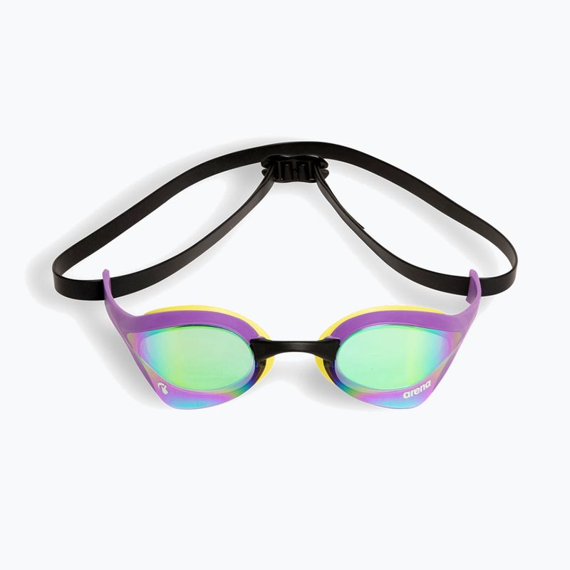 Plaukimo akiniai arena Cobra Ultra Swipe Mirror emerald/plum/cyber lime 2
