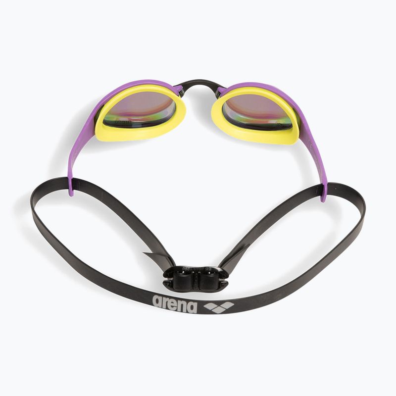 Plaukimo akiniai arena Cobra Ultra Swipe Mirror emerald/plum/cyber lime 3