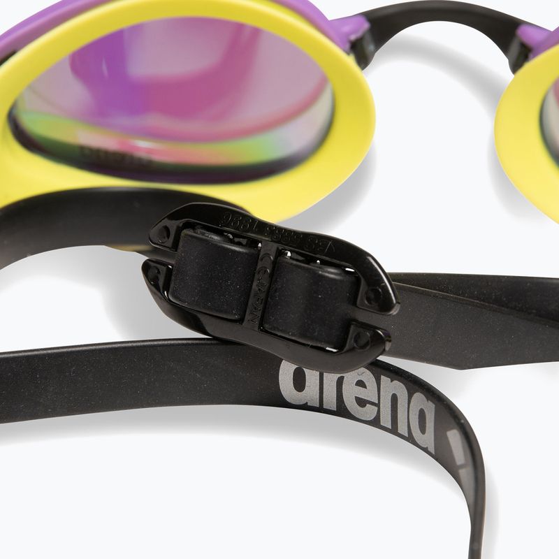 Plaukimo akiniai arena Cobra Ultra Swipe Mirror emerald/plum/cyber lime 6