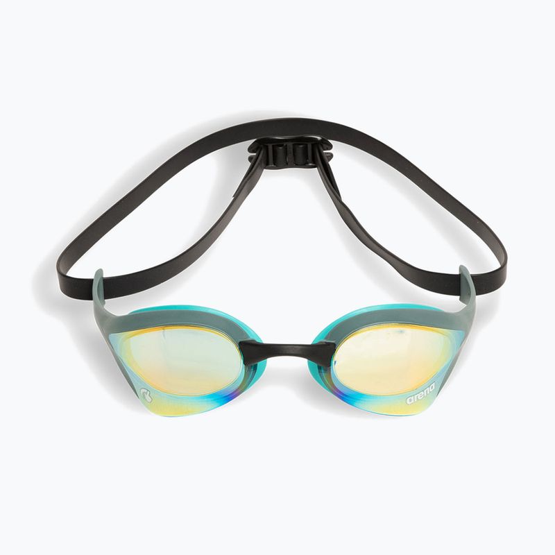 Plaukimo akiniai arena Cobra Ultra Swipe Mirror aqua/sage/peacock 2