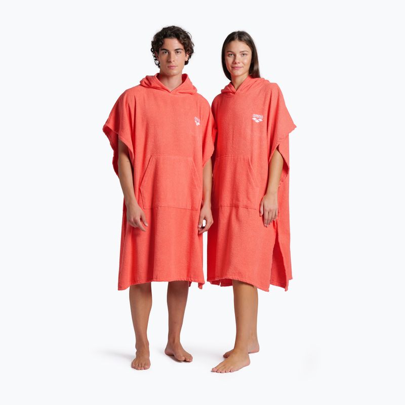 Pončas arena Cotton Poncho calypso coral/white 5
